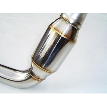 Invidia 02-07 WRX/STi Polished Divorced Waste Gate Downpipe with High Flow Cat