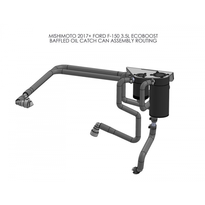 Mishimoto Baffled Oil Catch Can, Fits Ford F-150 3.5l Ecoboost 2017+