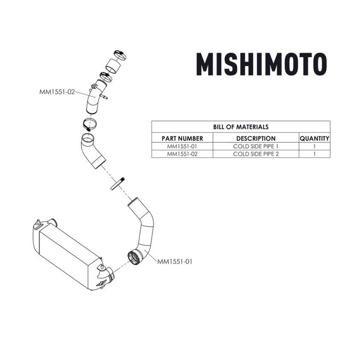 Mishimoto Cold-Side Intercooler Pipe Kit, Fits Ford F-150 3.5L EcoBoost 2017+