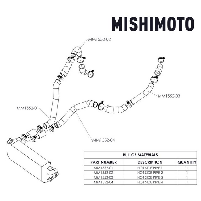 Mishimoto Hot-Side Intercooler Pipe Kit, Fits Ford F-150 3.5L EcoBoost 2017+