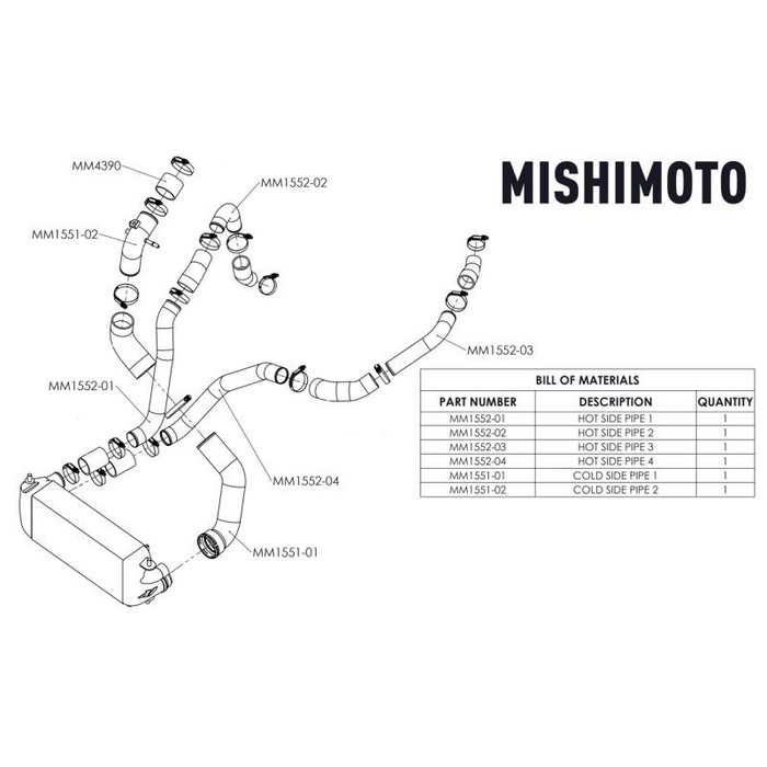 Mishimoto Intercooler Pipe Kit, Fits Ford F-150 3.5L EcoBoost 2017+