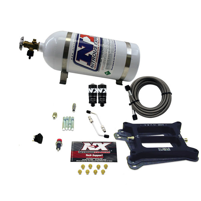 Nitrous Express 4150 Hitman 4-BBL Nitrous Kit (100-200HP) w/o Bottle
