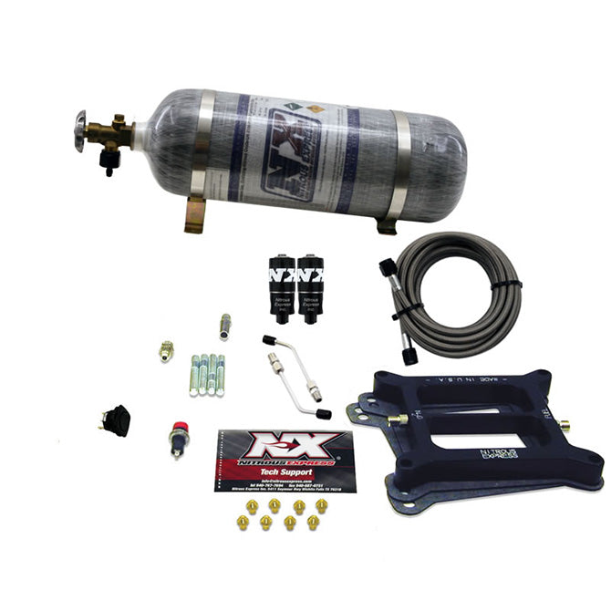 Nitrous Express 4150 Hitman 4-BBL Nitrous Kit (100-200HP) w/o Bottle
