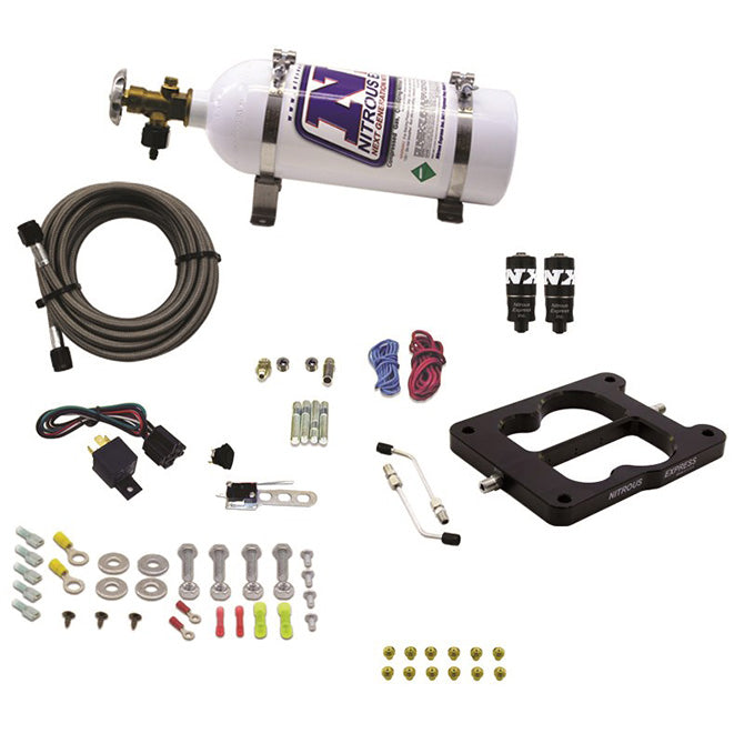 Nitrous Express Q-Jet/Holley Spread Bore Hitman Nitrous Kit (100-200HP) w/o Bottle