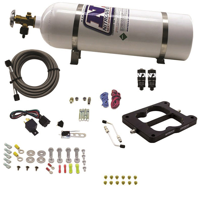 Nitrous Express Q-Jet/Holley Spread Bore Hitman Nitrous Kit (100-200HP) w/o Bottle