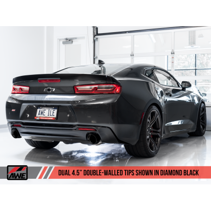 AWE Tuning 16-19 Chevrolet Camaro SS Axle-back Exhaust - Track Edition (Diamond Black Tips)