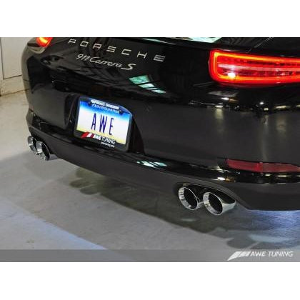 AWE Tuning Porsche 991 SwitchPath Exhaust for Non-PSE Cars Chrome Silver Tips