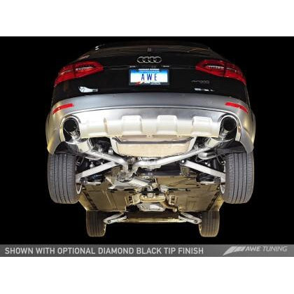 AWE Tuning Audi B8.5 All Road Touring Edition Exhaust - Dual Outlet Polished Silver Tips