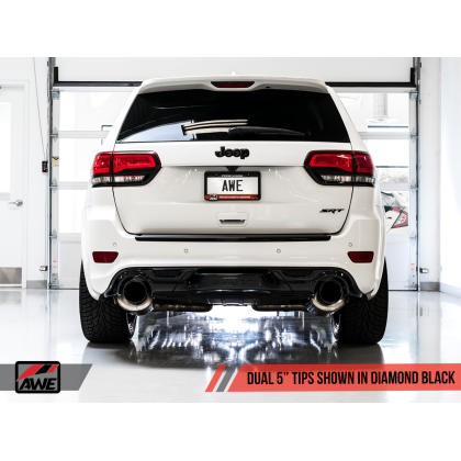 AWE Tuning 2020 Jeep Grand Cherokee SRT Touring Edition Exhaust - Diamond Black Tips
