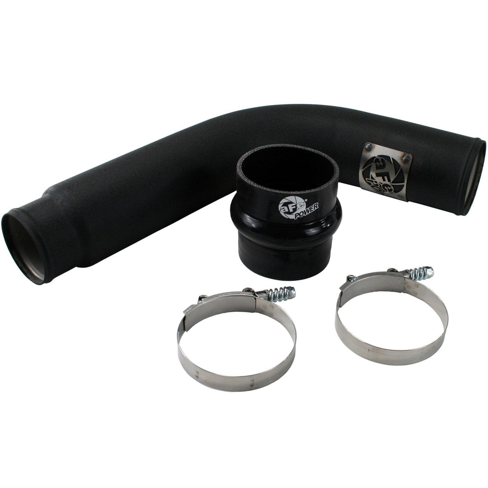 aFe Power BladeRunner 3-1/2 IN Aluminum Cold Charge Pipe Black Dodge Diesel Trucks 03-07 L6-5.9L (td)