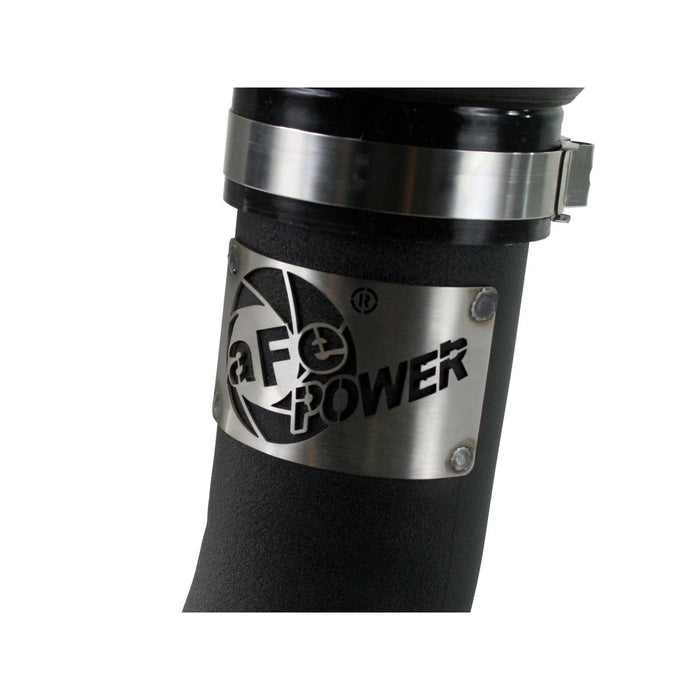 aFe Power BladeRunner 3-1/2 IN Aluminum Cold Charge Pipe Black Dodge Diesel Trucks 03-07 L6-5.9L (td)