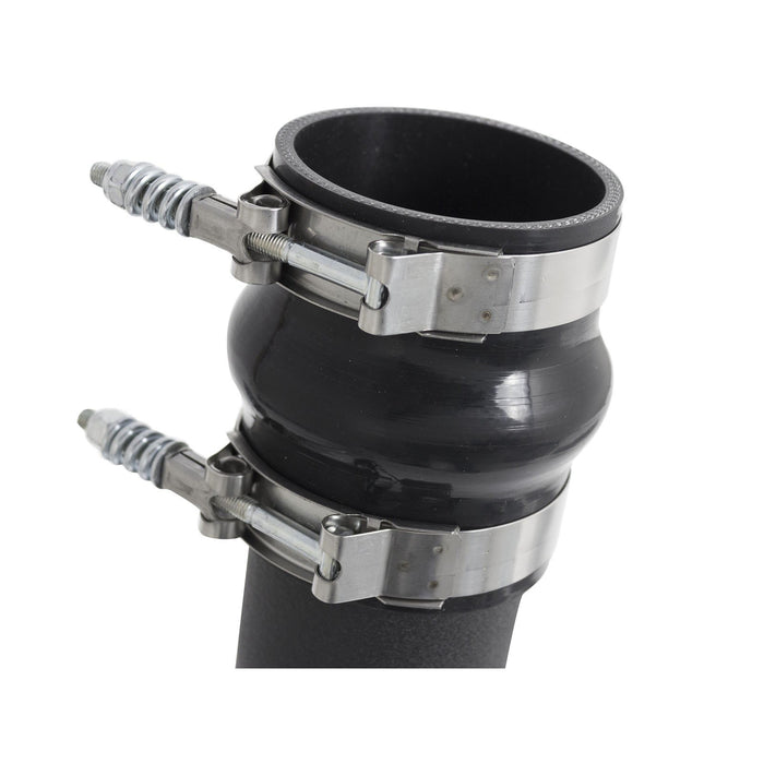 aFe Power BladeRunner 3 IN & 3-1/2 IN Aluminum Hot and Cold Charge Pipe Kit Black Dodge Diesel Trucks 07.5-09 L6-6.7L (td)