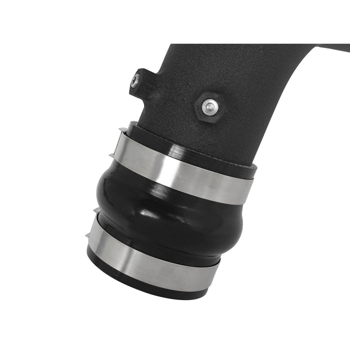 aFe Power BladeRunner 3 IN & 3-1/2 IN Aluminum Hot and Cold Charge Pipe Kit Black Dodge Diesel Trucks 07.5-09 L6-6.7L (td)