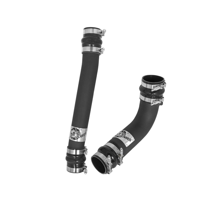 aFe Power BladeRunner 3 IN & 2-3/4 IN Aluminum Hot and Cold Charge Pipe Kit Black Dodge Diesel Trucks 10-12 L6-6.7L (td)