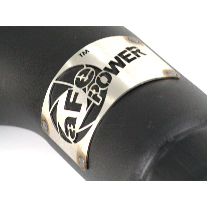 aFe Power BladeRunner 3-1/2 IN Aluminum Cold Charge Pipe Black Dodge Diesel Trucks 10-12 L6-6.7L (td)