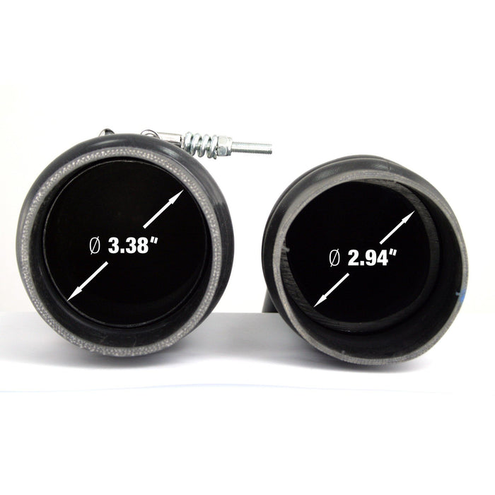 aFe Power BladeRunner 3-1/2 IN Aluminum Cold Charge Pipe Black Dodge Diesel Trucks 10-12 L6-6.7L (td)