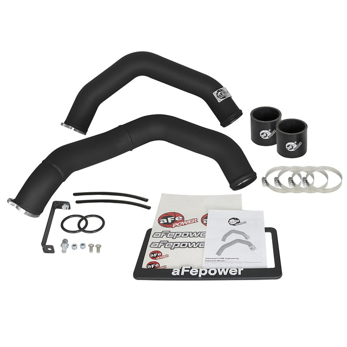aFe Power BladeRunner 2-1/4 IN Aluminum Hot and Cold Charge Pipe Kit Black BMW M3/M4 (F80/82/83) 15-18 L6-3.0L (tt) S55