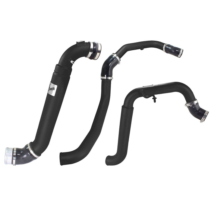 aFe Power BladeRunner Aluminum Hot and Cold Charge Pipe Kit Black Ford F-150 15-19 V6-3.5L (tt)
