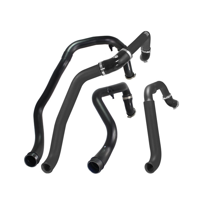 aFe Power BladeRunner Aluminum Hot and Cold Charge Pipe Kit Black Ford F-150 15-19 V6-3.5L (tt)