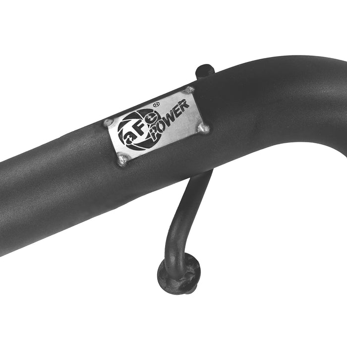 aFe Power BladeRunner 2 IN to 2-1/2 IN Aluminum Hot Charge Pipe Black Ford F-150 15-19 V6-3.5L (tt)