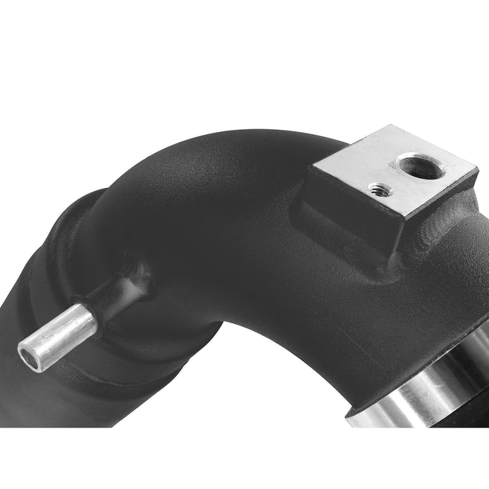 aFe Power BladeRunner 3-1/2 IN to 3 IN Aluminum Cold Charge Pipe Black Ford F-150 15-19 V6-3.5L (tt)