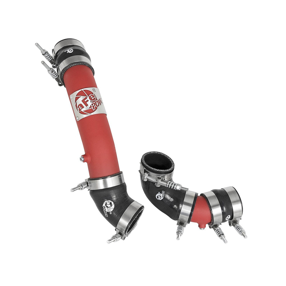 aFe Power BladeRunner 2-1/4 IN & 2-1/2 IN Aluminum Hot and Cold Charge Pipe Kit Red Honda Civic Type R 17-19 L4-2.0L (t)