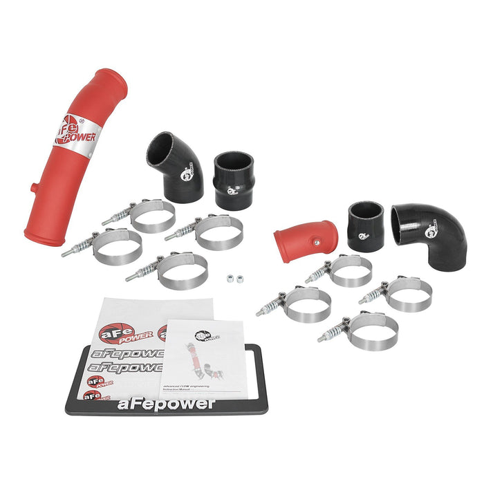 aFe Power BladeRunner 2-1/4 IN & 2-1/2 IN Aluminum Hot and Cold Charge Pipe Kit Red Honda Civic Type R 17-19 L4-2.0L (t)