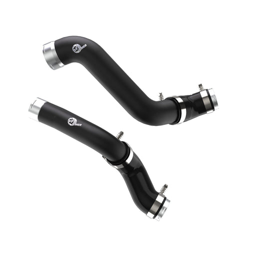 aFe Power BladeRunner 2-1/2 IN to 3 IN Aluminum Hot and Cold Charge Pipe Kit Black GM Silverado/Sierra 1500 19-20 L4-2.7L (t)