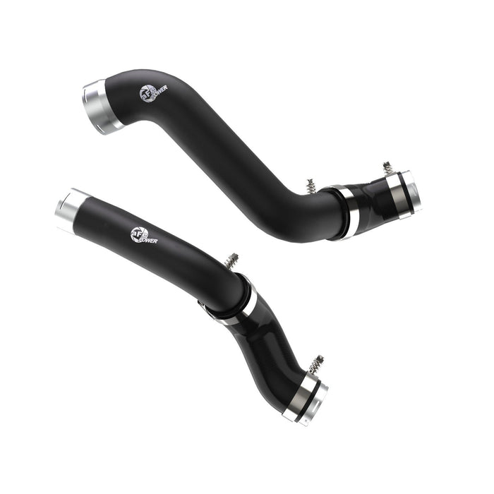 aFe Power BladeRunner 2-1/2 IN to 3 IN Aluminum Hot and Cold Charge Pipe Kit Black GM Silverado/Sierra 1500 19-20 L4-2.7L (t)