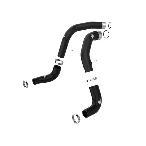 aFe Power BladeRunner 3 IN Aluminum Hot and Cold Charge Pipe Kit Black Jeep Wrangler (JL) 20-21 V6-3.0L (td)