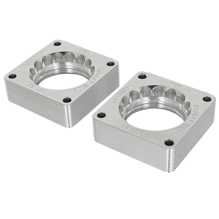 aFe Power Silver Bullet Throttle Body Spacer Kit (Pair) Nissan 370Z 09-20/Infiniti G37 08-13/Q60/Q50 14-15 V6-3.7L (VQ37VHR)
