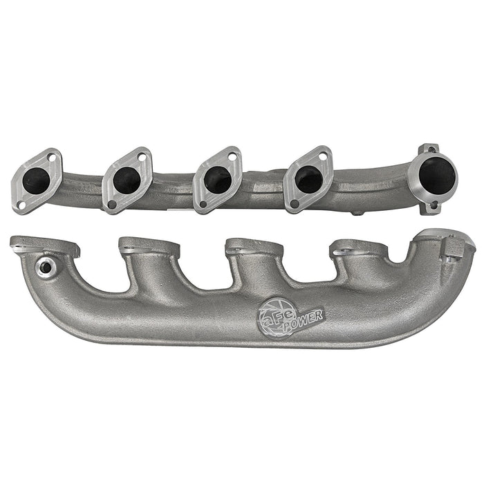 aFe Power BladeRunner Ported Ductile Iron Exhaust Manifold Ford Diesel Trucks 03-07 V8-6.0L (td)