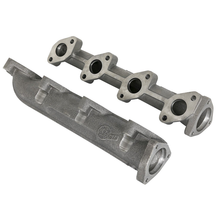aFe Power BladeRunner Ported Ductile Iron Exhaust Manifold Ford Diesel Trucks 08-10 V8-6.4L (td)