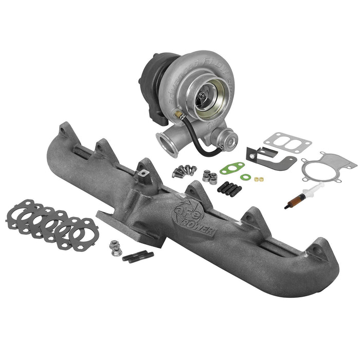 aFe Power BladeRunner Street Series Turbocharger w/ Exhaust Manifold Dodge Diesel Trucks 98.5-02 L6-5.9L (td)