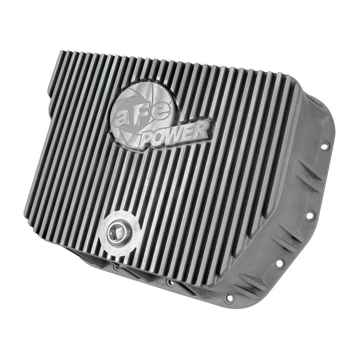 aFe Power Transmission Pan Raw w/ Machined Fins Dodge Diesel Trucks 94-07 L6-5.9L (td)