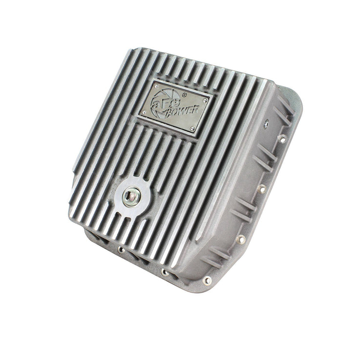 aFe Power Transmission Pan Raw w/ Machined Fins Ford Trucks 93-08