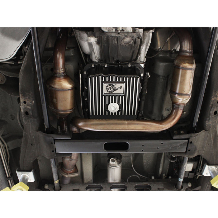 aFe Power Transmission Pan Raw w/ Machined Fins GM Trucks 99-16