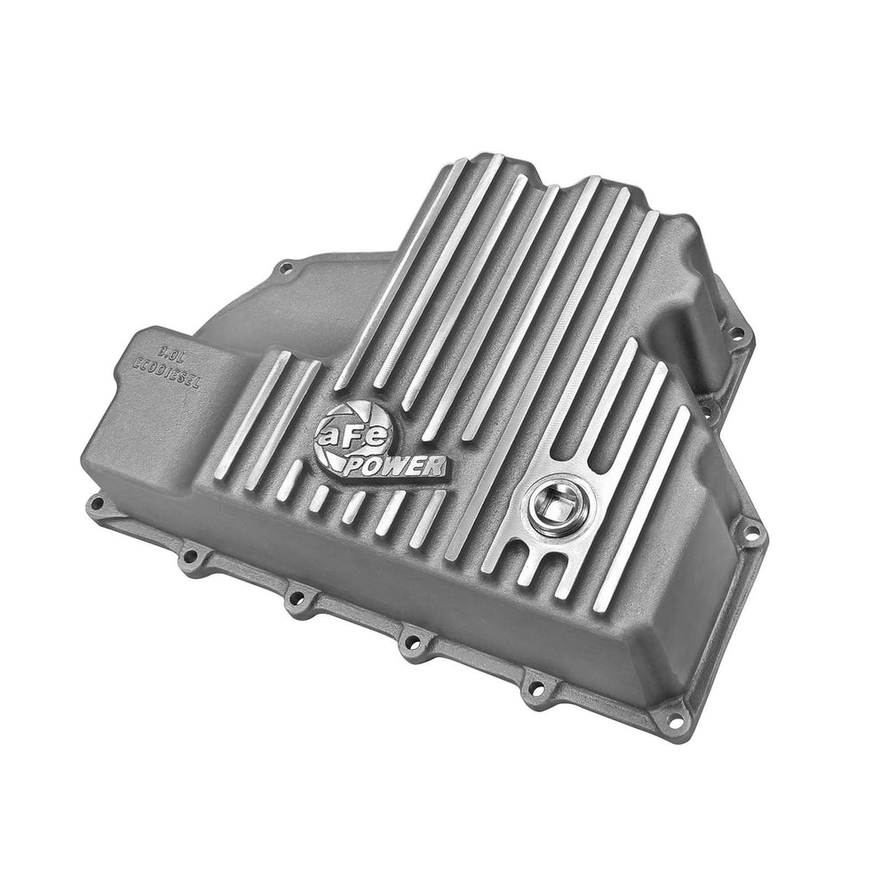 aFe Power Street Series Engine Oil Pan Raw w/ Machined Fins Dodge RAM 1500 EcoDiesel 14-18 V6-3.0L
