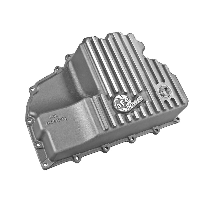 aFe Power Street Series Engine Oil Pan Raw w/ Machined Fins Dodge RAM 1500 EcoDiesel 14-18 V6-3.0L
