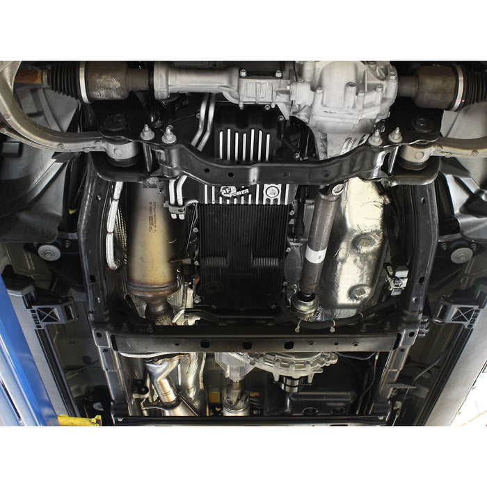 aFe Power Street Series Engine Oil Pan Raw w/ Machined Fins Dodge RAM 1500 EcoDiesel 14-18 V6-3.0L
