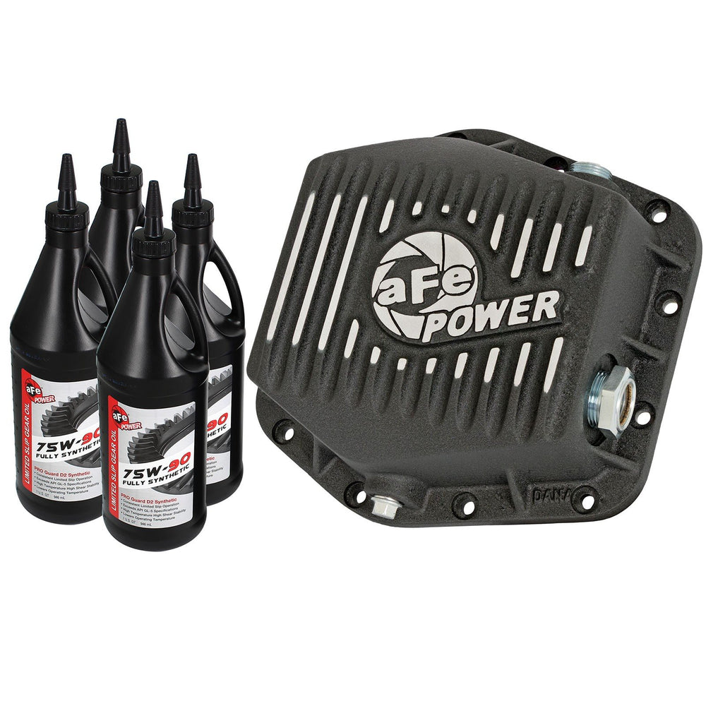 aFe Power Street Series Rear Differential Cover Raw w/ Machined Fins (DANA 12-Bolt) GM Colorado/Canyon 15-19 L4-2.5L/V6-3.6L