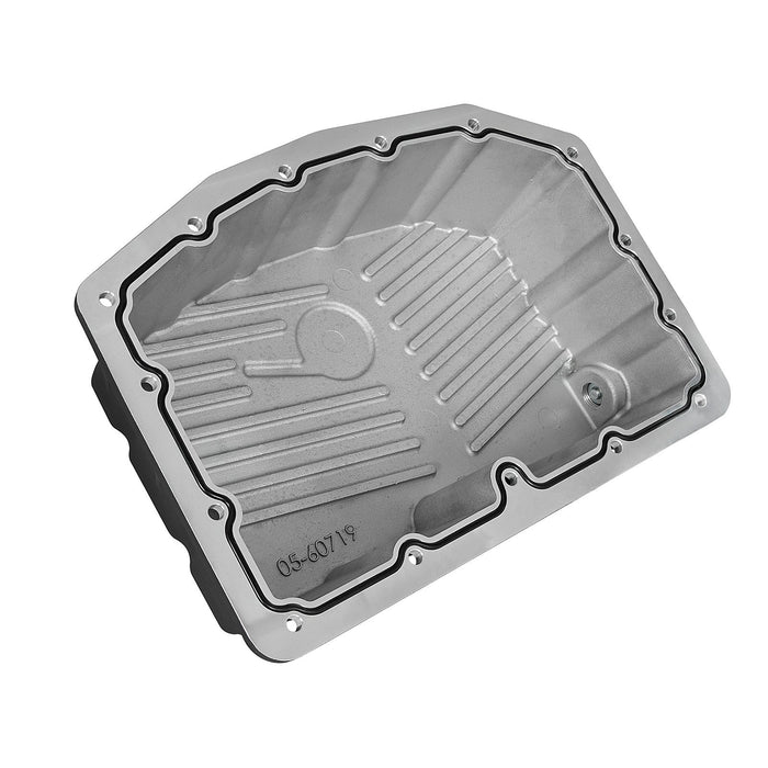 aFe Power Street Series Engine Oil Pan Raw w/ Machined Fins Ford Diesel Trucks 11-19 V8-6.7L (td)