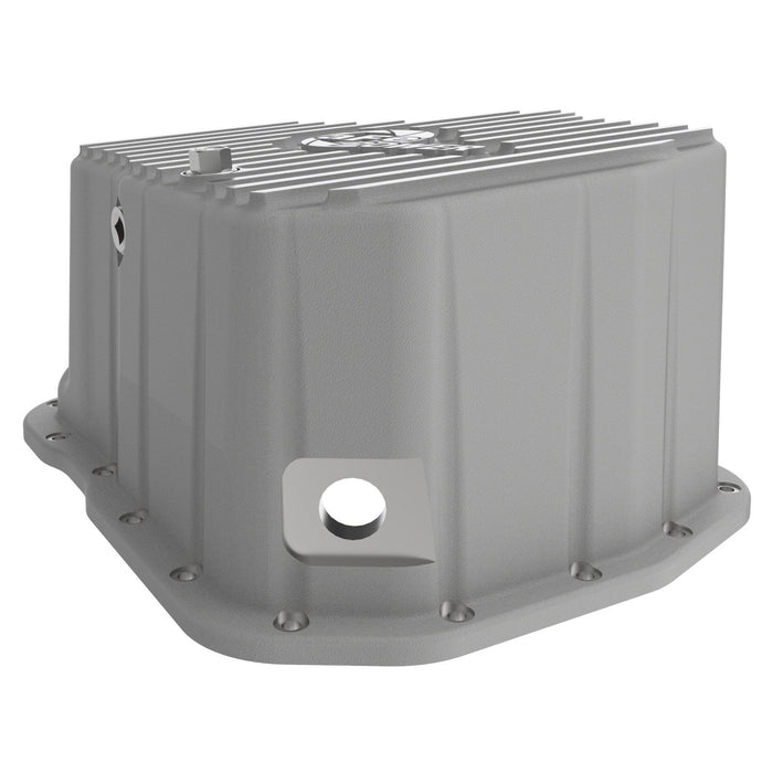 aFe Power Street Series Engine Oil Pan Raw w/ Machined Fins GM Diesel Trucks 01-10 V8-6.6L (td) LB7/LLY/LBZ/LMM