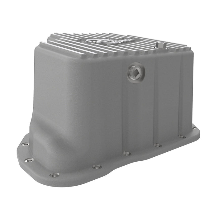 aFe Power Street Series Engine Oil Pan Raw w/ Machined Fins GM Diesel Trucks 01-10 V8-6.6L (td) LB7/LLY/LBZ/LMM