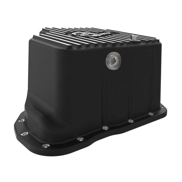 aFe Power Street Series Engine Oil Pan Raw w/ Machined Fins GM Diesel Trucks 01-10 V8-6.6L (td) LB7/LLY/LBZ/LMM