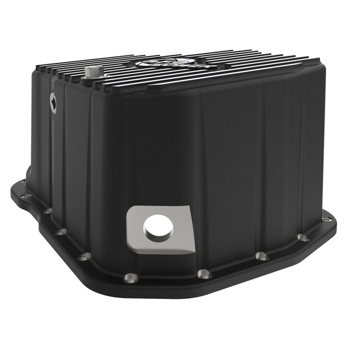 aFe Power Street Series Engine Oil Pan Raw w/ Machined Fins GM Diesel Trucks 11-16 V8-6.6L (td) LML