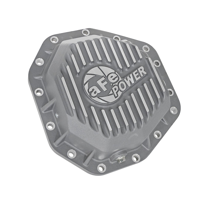 aFe Power Street Series Rear Differential Cover Raw w/ Machined Fins  Ford Diesel Trucks 17-19 V8-6.7L (td)