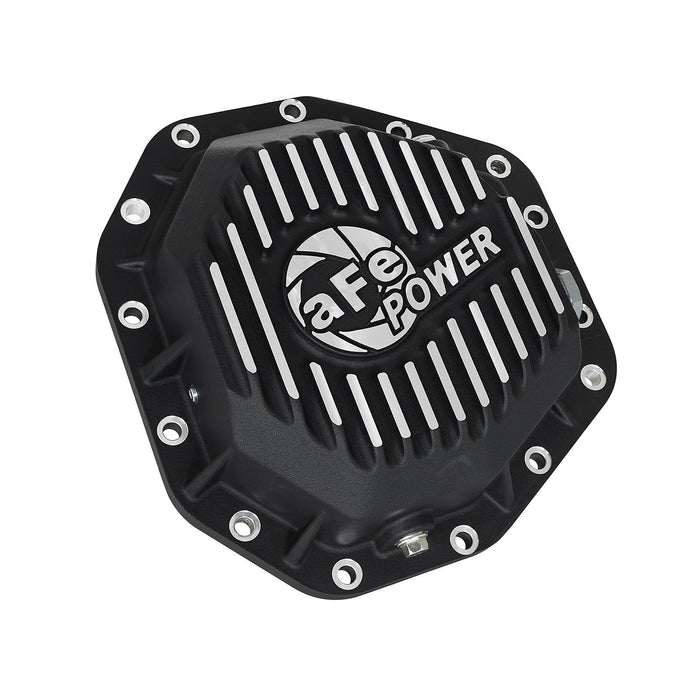 aFe Power Street Series Rear Differential Cover Raw w/ Machined Fins  Ford Diesel Trucks 17-19 V8-6.7L (td)