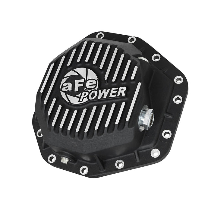 aFe Power Street Series Rear Differential Cover Raw w/ Machined Fins  Ford Diesel Trucks 17-19 V8-6.7L (td)
