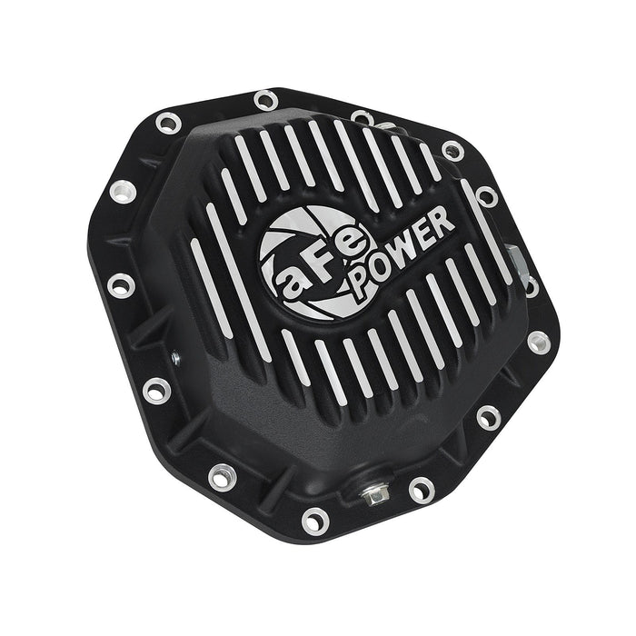 aFe Power Street Series Rear Differential Cover Raw w/ Machined Fins  Ford Diesel Trucks 17-19 V8-6.7L (td)